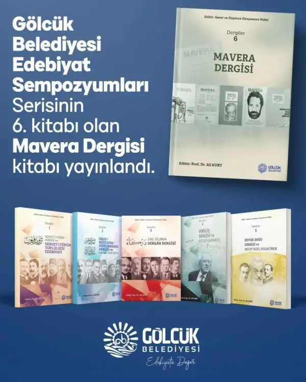 Mavera Dergisi Kitabı Gölcük Belediyesi Yayınları Arasında Yerini Aldı