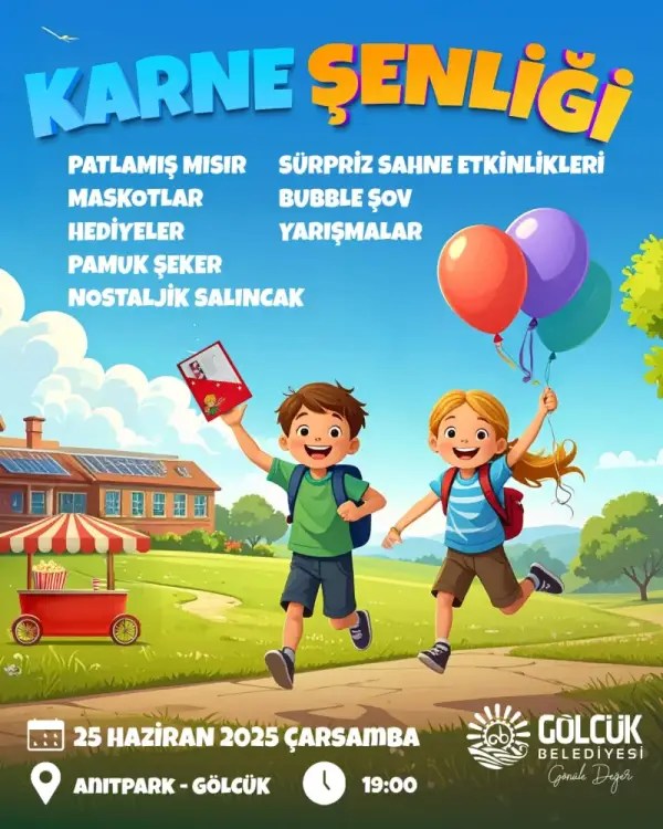 Gölcük’te Karne Şenliği Çocuklara Eğlence Dolu Bir Tatil Başlangıcı Sunacak