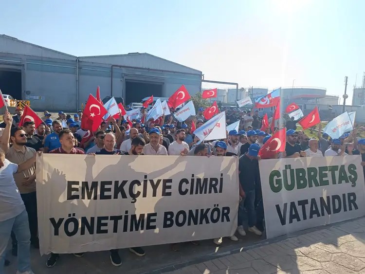 Gübretaş’de eylem var! İşveren zorla greve mi götürüyor?