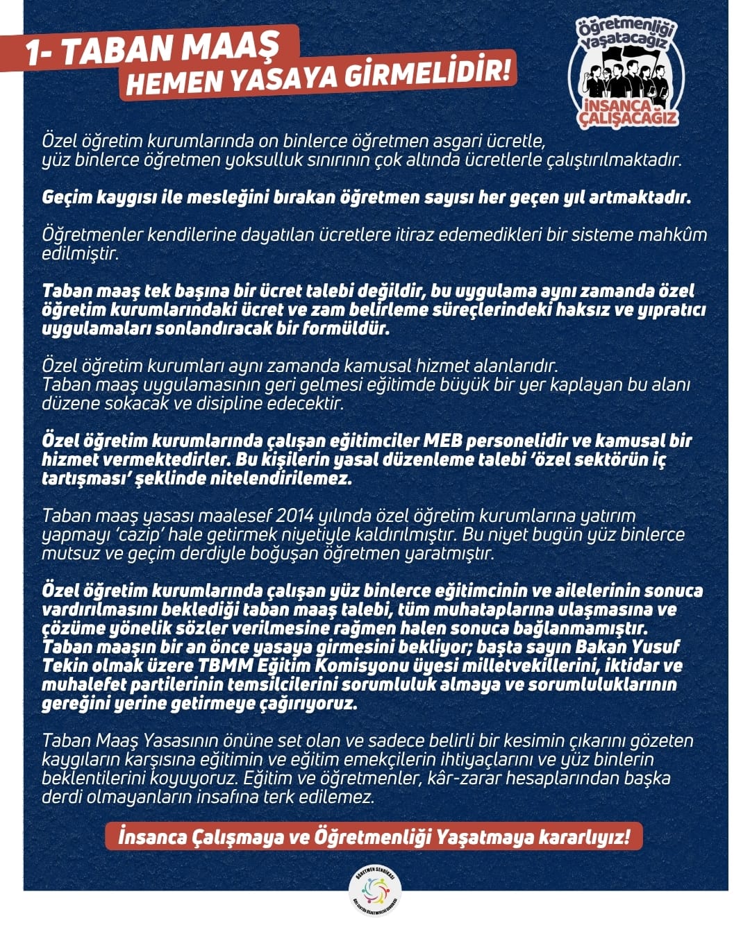 Özel öğretim kurumu öğretmenleri isyan ediyor! Bu çığlığı artık duyun, yasaya koyun!