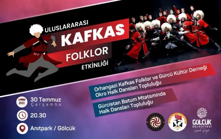 Gölcük’te Kafkas Halk Oyunları Festivali: Anıtpark’ta Unutulmaz Bir Gece