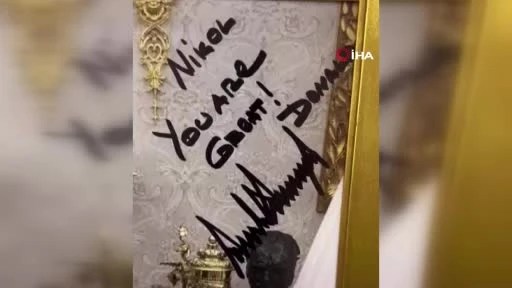 Ermenistan Başbakanı Paşinyan, Trump’ın İmzalı Fotoğraflarını Sosyal Medyada Paylaştı