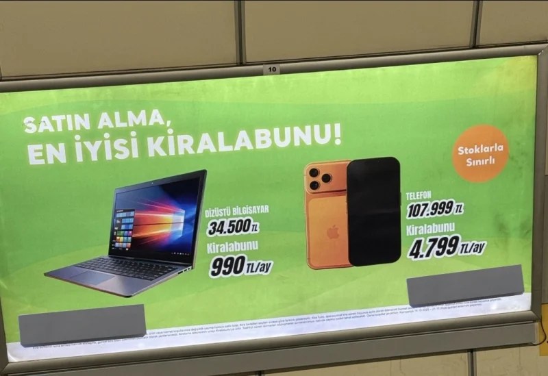 Elektronik cihazlarda kiralama dönemi!