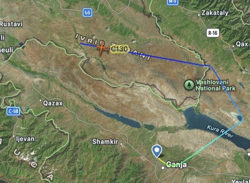 Gürcistan’da C130 Kargo Uçağı Düştü!