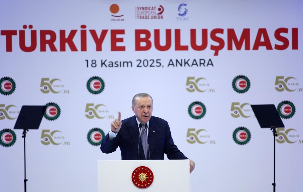Erdoğan’dan Hak-İş’e destek mesajı: “Hayat pahalılığını sabırla aşacağız”