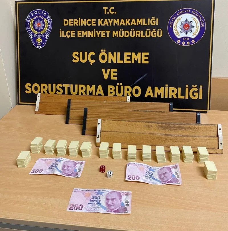 Derince’de Kumar Operasyonu: 10 Şüpheliye İşlem Yapıldı!