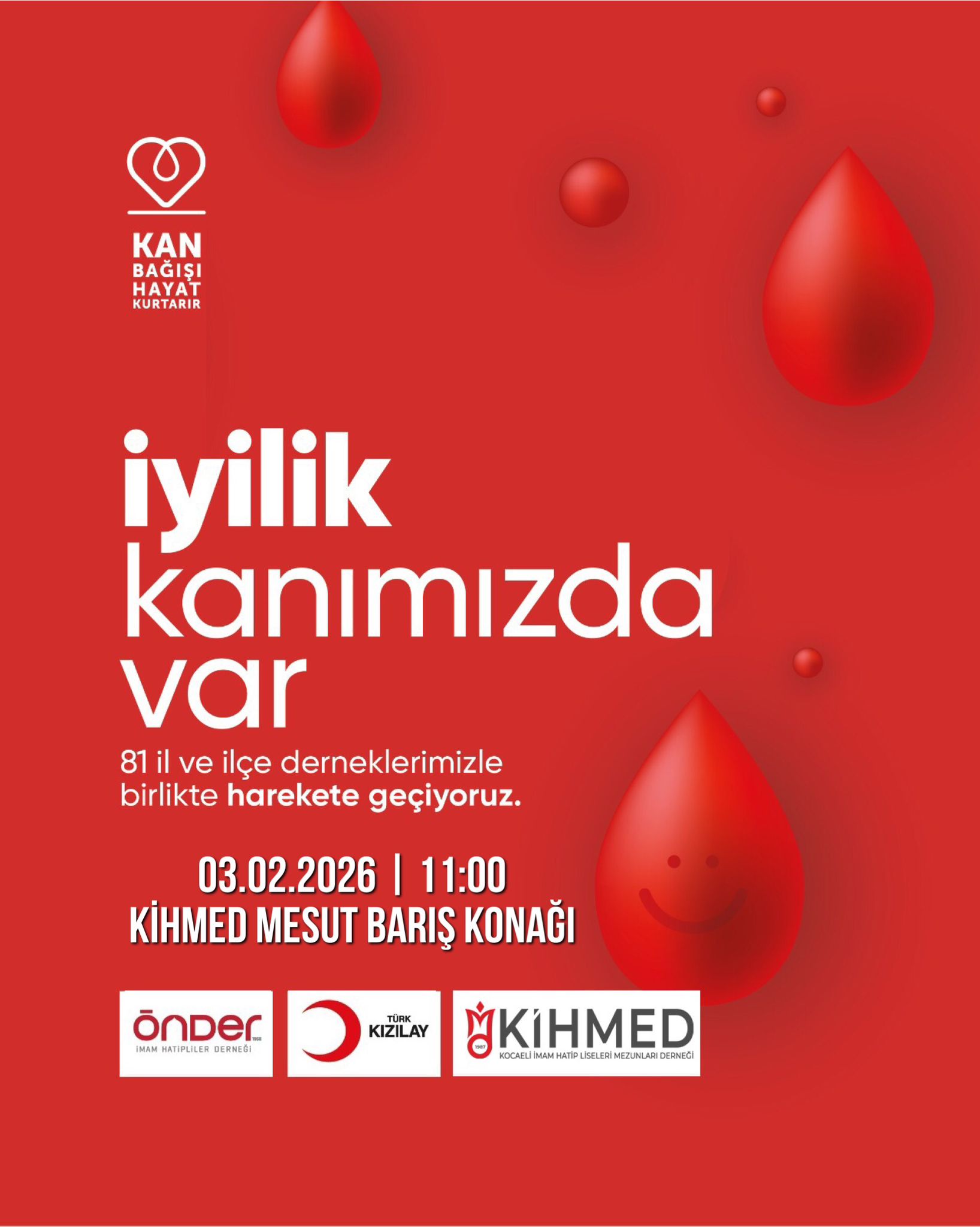 KİHMED’ten Kan Bağışı Kampanyasına Davet