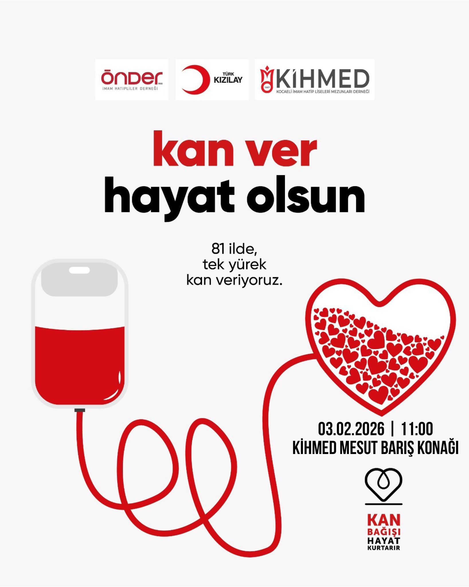 KİHMED’ten Kan Bağışı Kampanyasına Davet