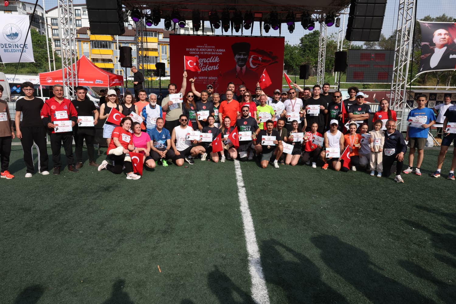 Derince’de 19 Mayıs koşusuna yoğun katılım