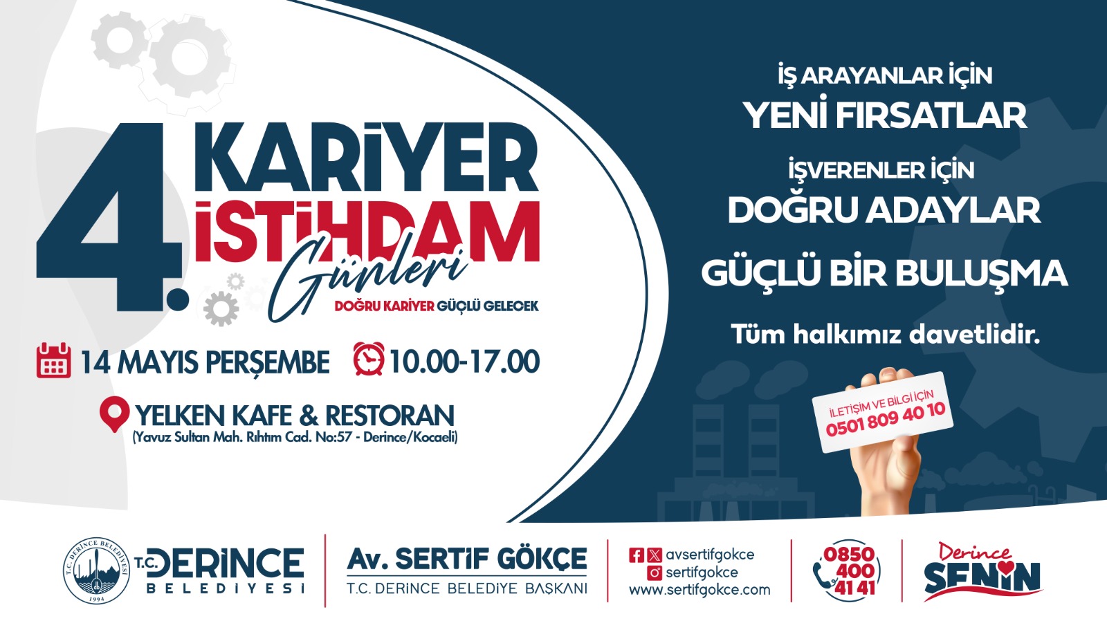 Derince’de Kariyer ve İstihdam Günleri başlıyor