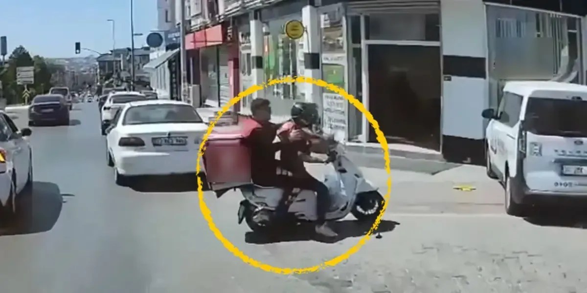 Şüpheliyi Yakalamak İçin Motokuryenin Motosikletine Bindi