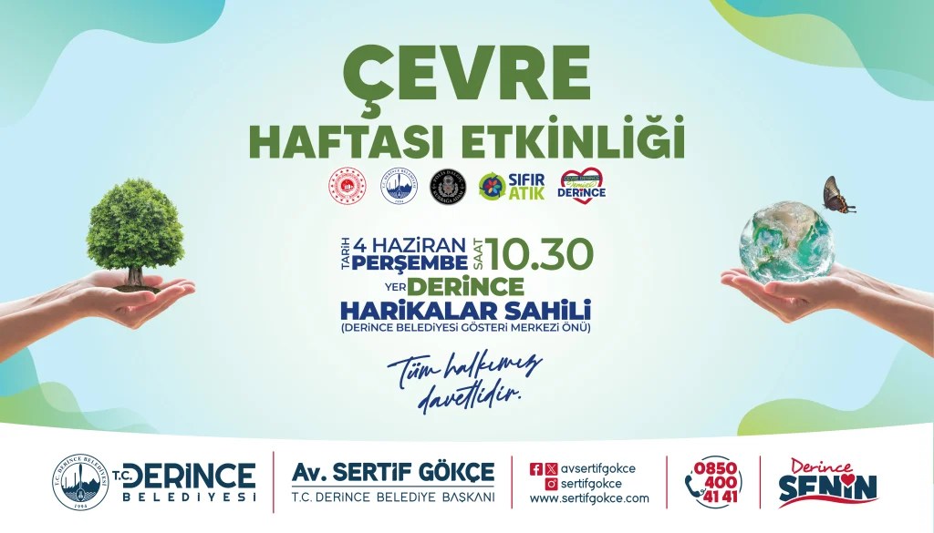 Derince’de Çevre Haftası etkinlikleri!