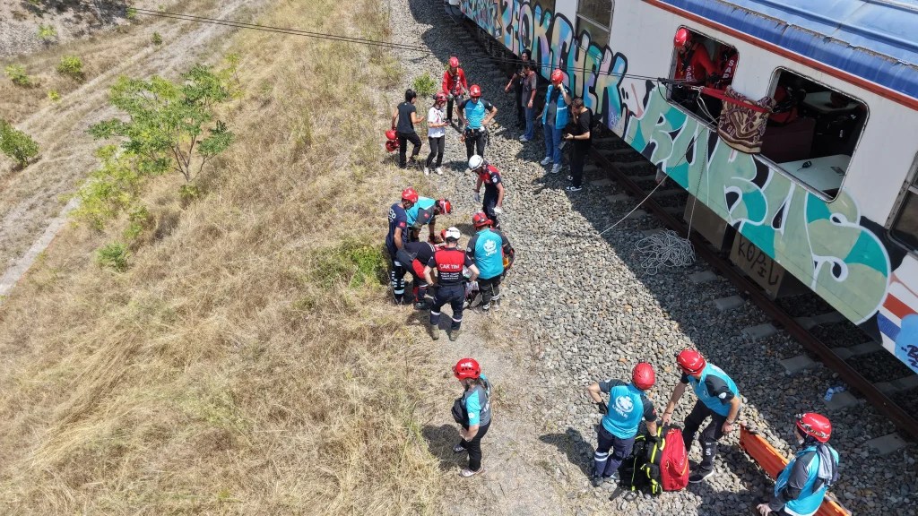 ÇAK-TİM'den başarılı tren kazası tatbikatı! - 2. görsel