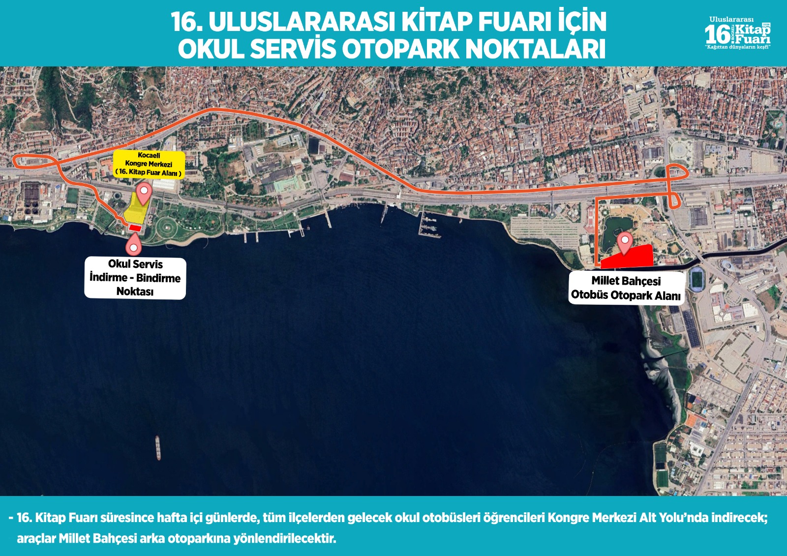 Kocaeli Kitap Fuarı’na ulaşım kolaylaşacak! Ücretsiz ring ve vapur seferleri
