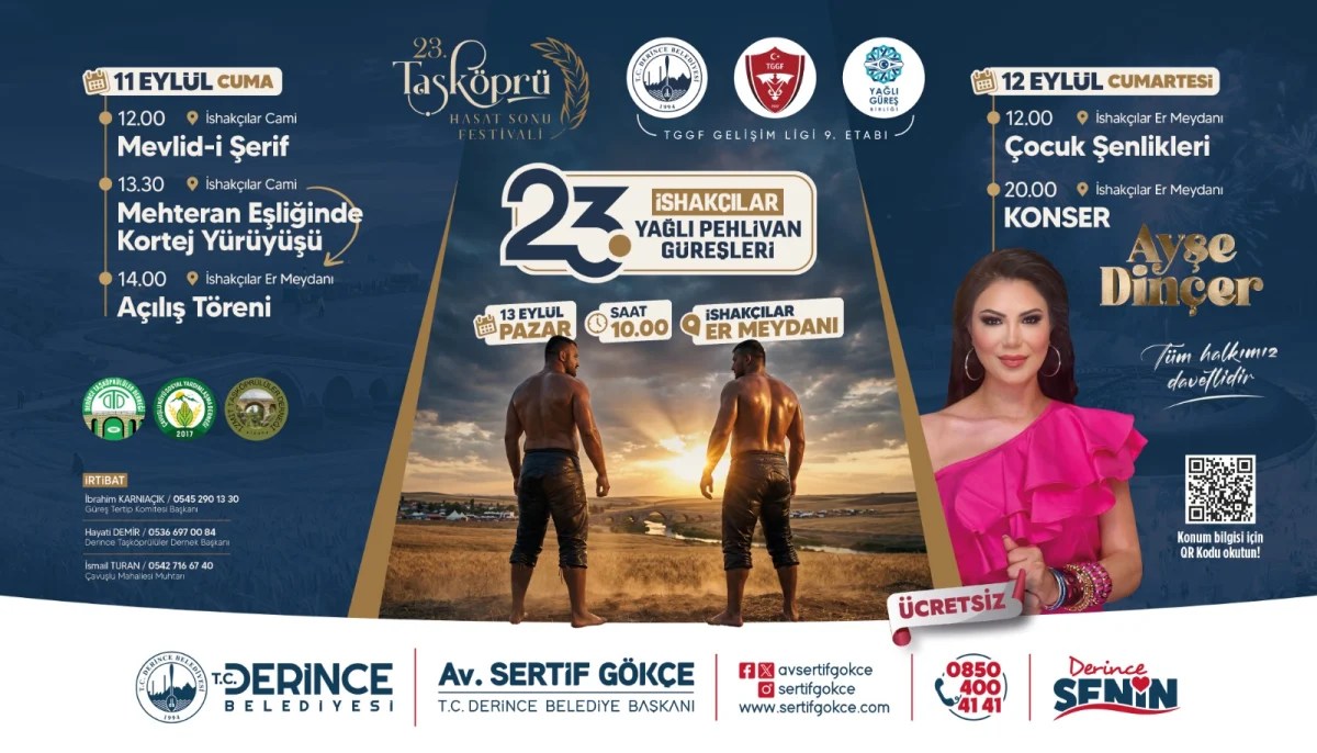 Derince'de 23. Taşköprü Festivali Başlıyor!