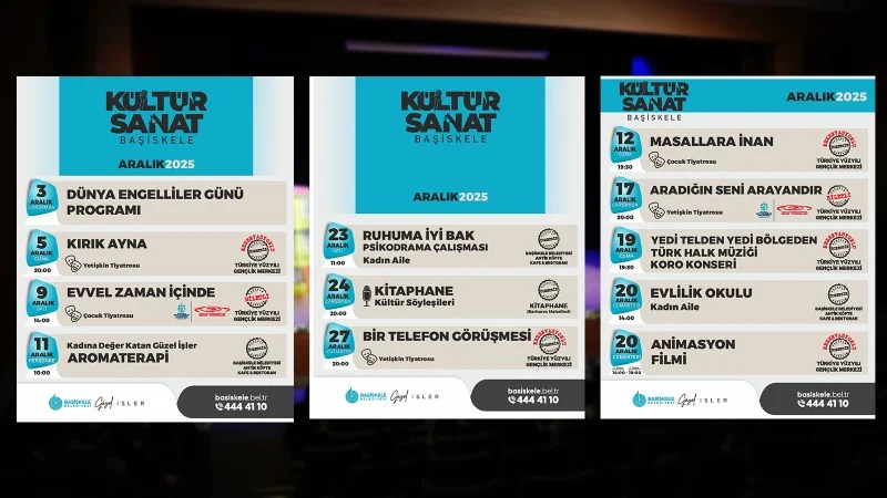 Başiskele’de Kültür ve Sanat Dolu Aralık!