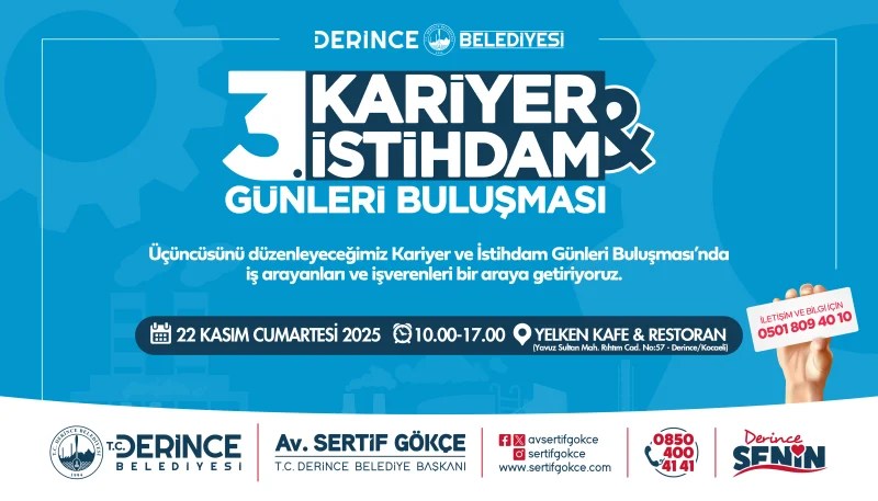 Derince’de Kariyer ve İstihdam Günleri Buluşması!