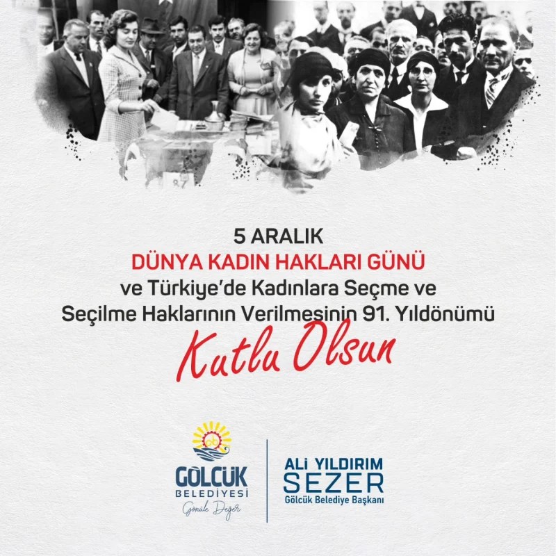Gölcük’te Türk Kadınına Seçme ve Seçilme Hakkı Kutlandı!
