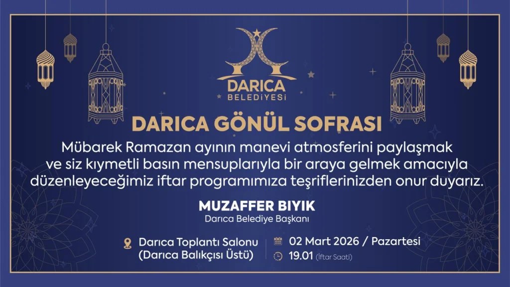 Darıca Belediyesi’nden Basın Mensuplarına İftar Daveti