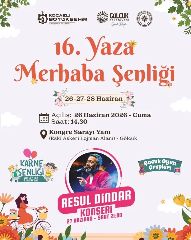 Resul Dindar Gölcük’te sahne alıyor!
