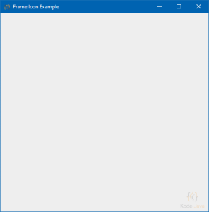 Change JFrame Image Icon