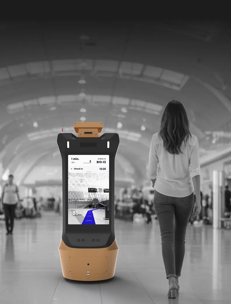AI Powered Advertising Robot For Airport Boost Brand Visibility Ai Powered Navigation
