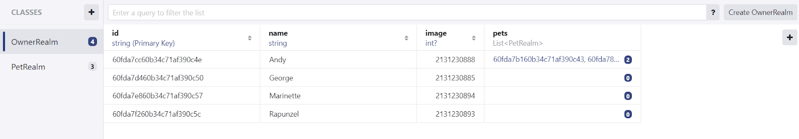 Realm database on android: getting started
