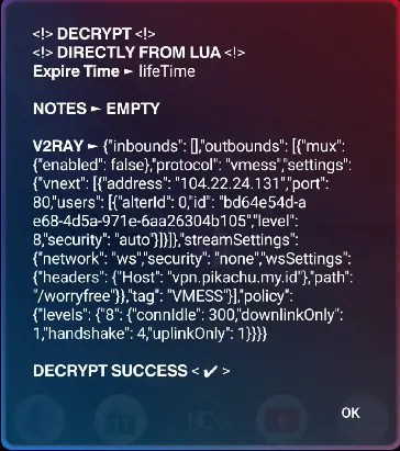 unlock/sniff/decrypt HTTP custom HC files
