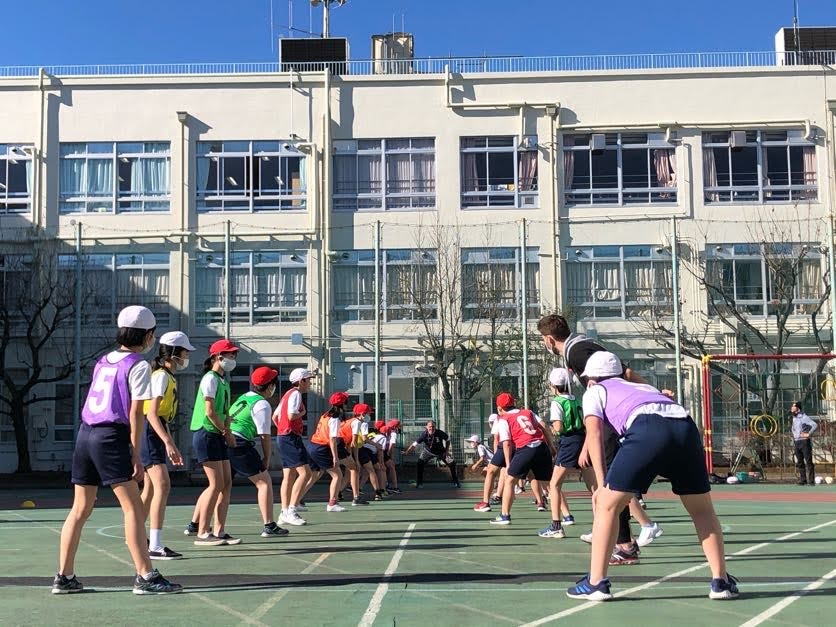 英語でタグラグビー