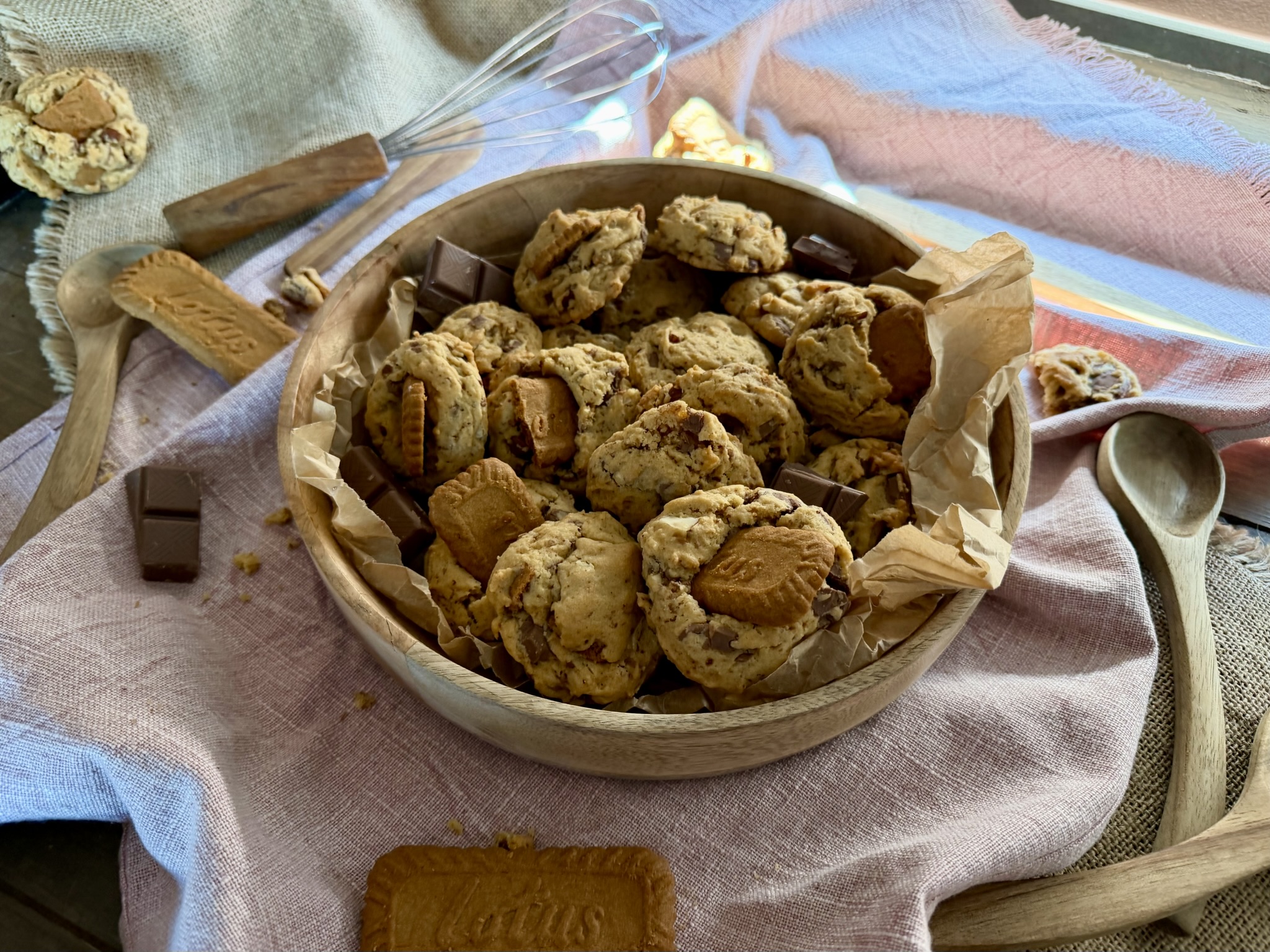 Mamaliefjes met chocolade en speculoos