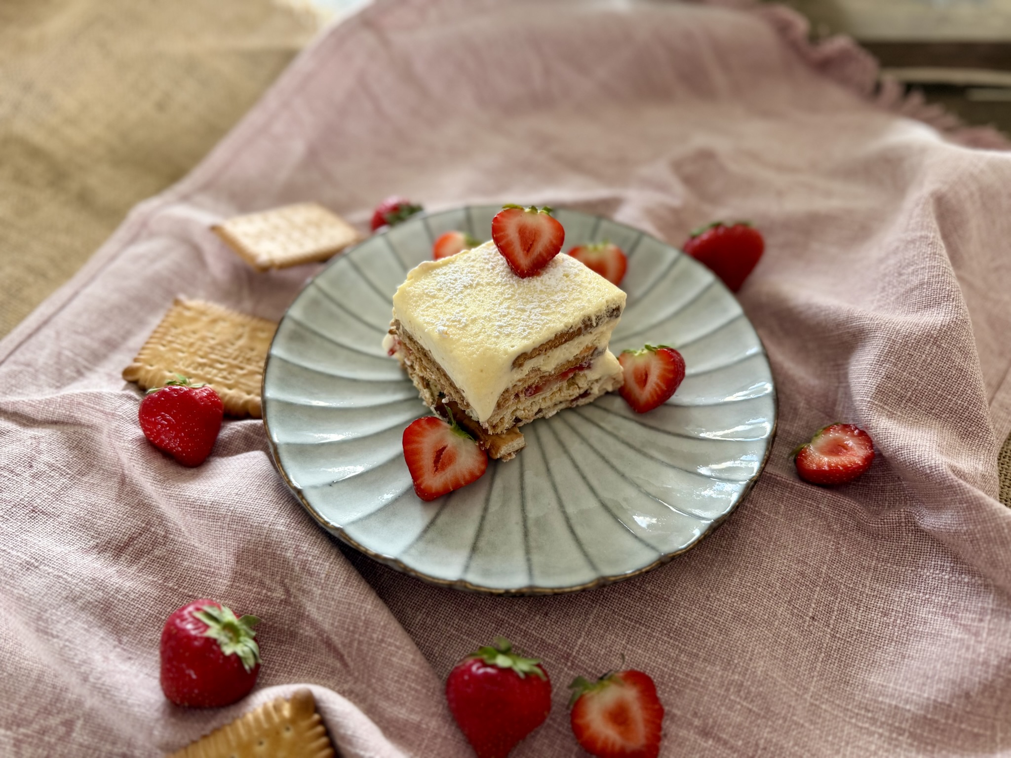 Aardbeien tiramisu