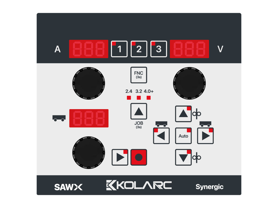 SAWX Arc Welding Machine Controls