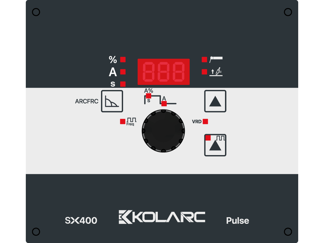 SX 400 MMA Welder display also known as Stick Welder