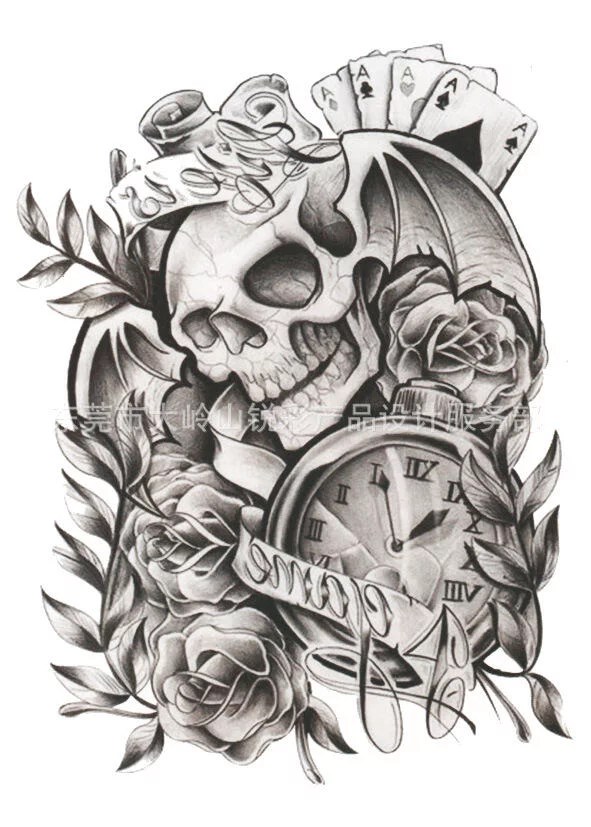 Tattoo Tete De Mort Games Old School Kolawi