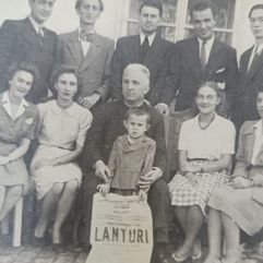 Tarnaveni, Mures, lot 10 fotografii vechi 6x9 si 9x13cm, actori amatori, 1948 (zz174)