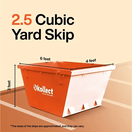 2.5 yard skip