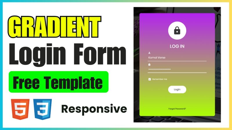 Login Form Using Html And Css Login Form Button Using Linear Gradient - Premium Geometric Texture - 8K