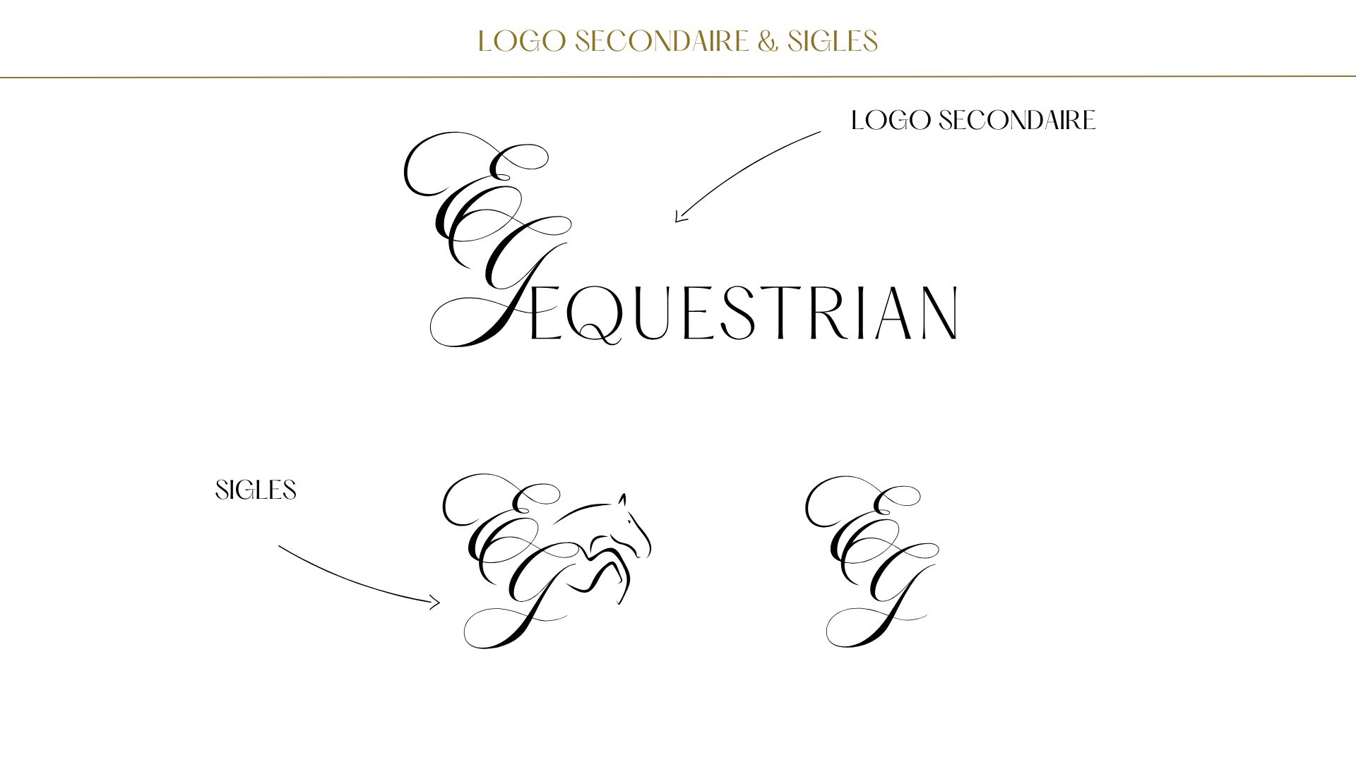 EG Equestrian logo charte graphique