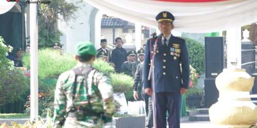 ” TNI Prima-TNI Rakyat-Indonesia Maju”, Upacara Peringatan HUT TNI ke-80 di Kabupaten Magetan Khidmat