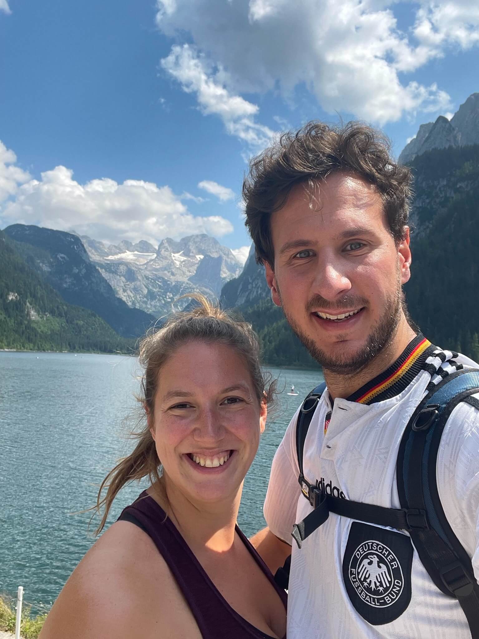 Blick auf den Gosausee und die Dachsteine Alpen