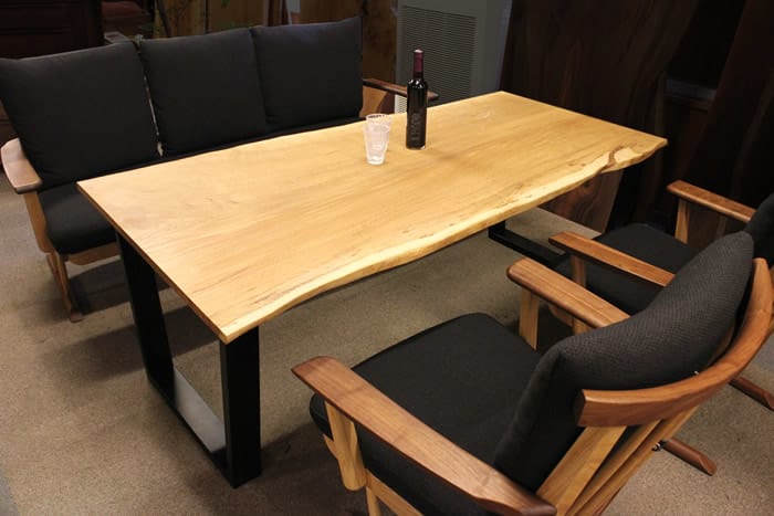 ダイニング】楢（ナラ）一枚板ダイニングテーブル | 近藤工芸BLOG