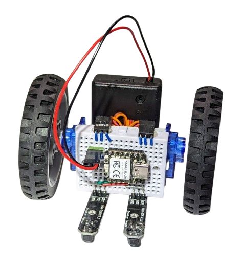 M5stack Atom Basic Line Follower Breadboardbot - Minimal Designs - Classic HD Collection