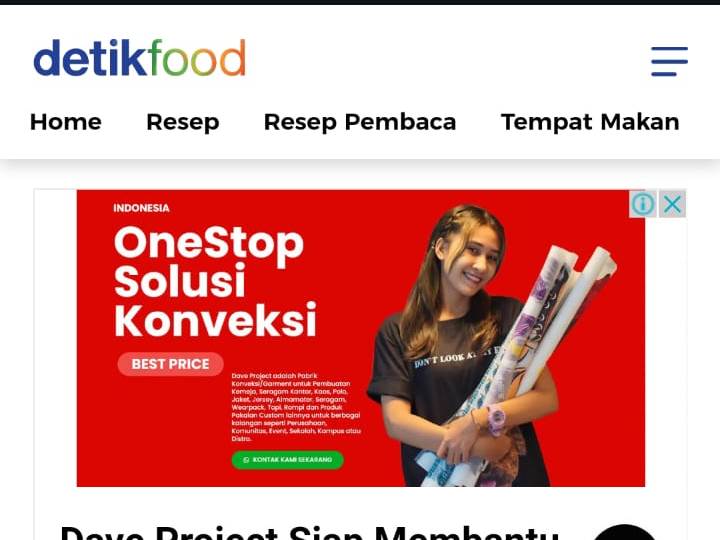 Iklan Detik Food