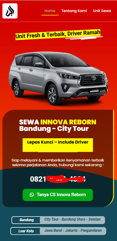 Sewa Rental Mobil & Bus Pariwisata