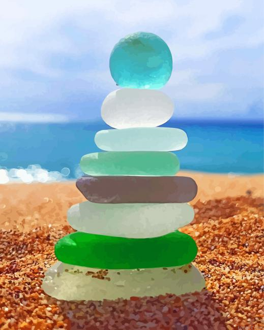 Beach Glass Stacking Rocks Painting By Numberss.png