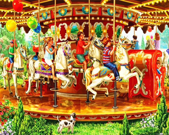 Carousel Ride Painting By Numberss.png