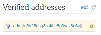 Verified Addesses