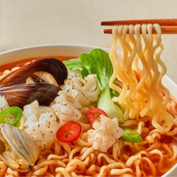 Cuttlefish Champong Ramyun Spicy Noodle 5ea Pack
