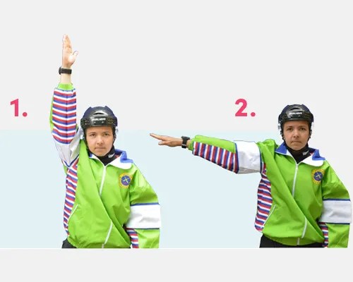 Bandy-domartecken "offside"