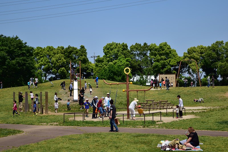 県民健康福祉村で元気に遊べ！子供たちが大好きな遊具が沢山ある公園です
